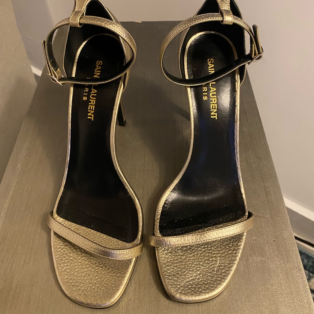 Saint Laurent Jane Sandal 37.5 Gem
